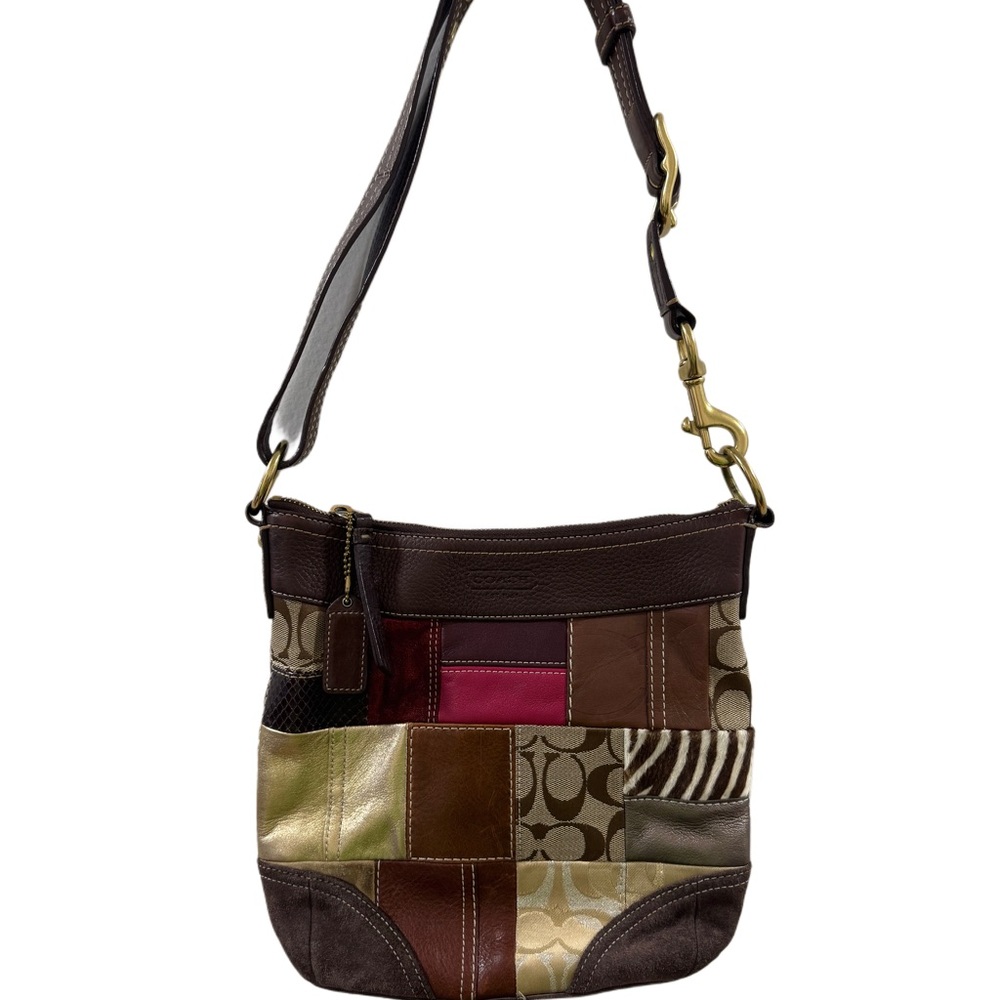 Patchwork Coach Shoulder Bag - image 1